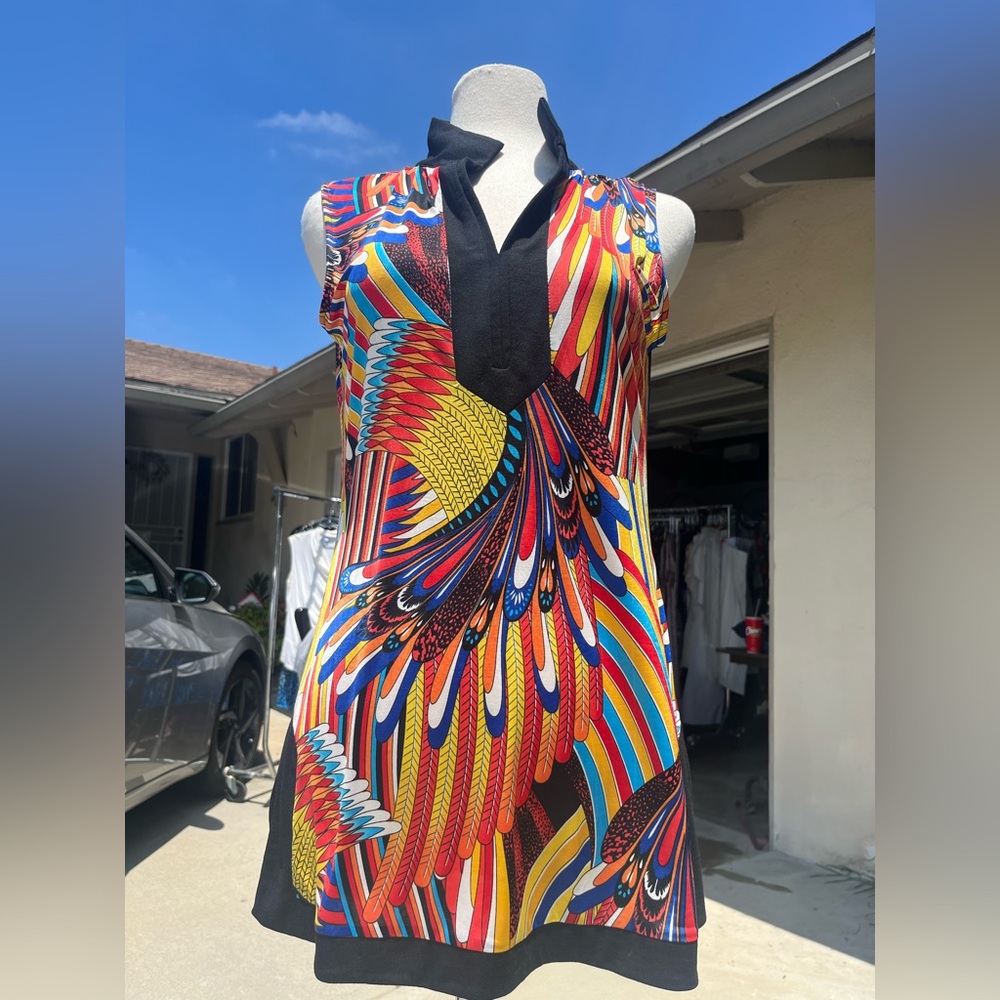 Colorful Flowing Midi Dress